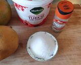 A picture of step 1 of Mango Lassi.