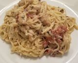 A picture of step 9 of Chicken Bacon Caesar Pasta.
