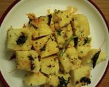 A picture of step 1 of Rava Dhokla / Suji Dhokla.
