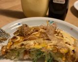 A picture of step 11 of Okonomiyaki.