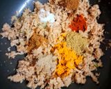 A picture of step 3 of Soya Chunks Chilla (protein rich, weight loss recipe).