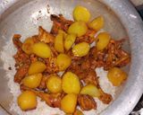 A picture of step 9 of Chicken "BBQ" Biryani.