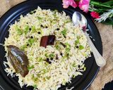 A picture of step 4 of Jeera Rice with Whole Spices.