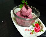 A picture of step 5 of Hung curd beetroot ice-cream.
