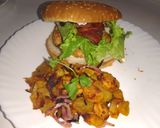 Foto do passo 1 de "Batata Doce com Bacon e Hambúrguer à Camponês"