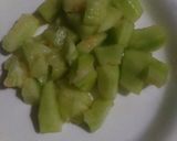 A picture of step 1 of Muskmelon Coconut Blast.