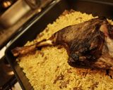 Foto langkah ke 4 dari resep Nasi biryani paha kambing.
