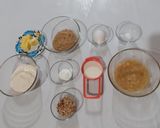 Foto del paso 1 de la receta: Muffins de plátano y nuez, con una cobertura de dulce de leche