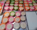 Foto langkah ke 2 dari resep Bolu Kukus Meses, Mekar.