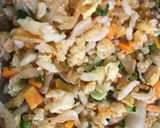 Hình bước làm 3 của món Cơm rang kim chi ruốc khô