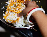 A picture of step 1 of Bhel (Odisha style).