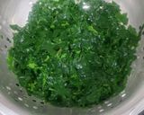 A picture of step 1 of Bathua ki Kadhi.