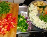 A picture of step 1 of Mixed veg curry.