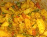 पचरंगी सब्ज़ी (Pachrangi Sabzi recipe in Hindi) रेसिपी चरण 3 फोटो
