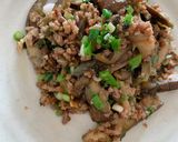 Hình bước làm 3 của món Cà tím xào thịt