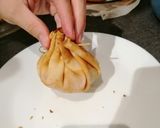 Une image de l'étape 8 de Aumônière de crêpe pomme 🍎 poire 🍐 chocolat 🍫.