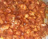A picture of step 2 of Chikhen phuljhri pratha roll.