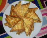 Foto langkah ke 5 dari resep Roti Kabin/Gabin /Gaben goreng isi vla.