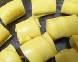A picture of step 9 of Khandvi.