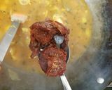 A picture of step 5 of My part Indian and part my recipe curry.