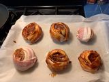 Bacon-wrapped meatloaf bombs!