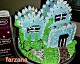 A picture of step 9 of House cake.