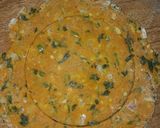 A picture of step 3 of Corn coriander theplas.