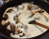 Karfiolos- gombás csirkemáj recept fázis 4 fotója