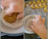 รูปขั้นตอนการทำที่ 5 ของ คุกกี้ Vanillakipfel (วานิลลาคิปเฟิล) หรือ Vanilla crescent