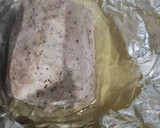 Foto del paso 3 de la receta: Lomo de Cerdo en Papillote con Cremosa de Puerros y Aceite de Albahaca