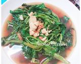 Foto langkah ke 4 dari resep Cah Kangkung Bawang #BikinRamadanBerkesan #Tips awet ijo renyah.