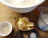 Foto langkah ke 1 dari resep Roti Tawar Butter Cokelat.