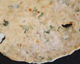 A picture of step 2 of Besan Ki Roti.