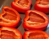 A picture of step 1 of Ground beef stuffed peppers.