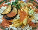 A picture of step 6 of Khoshri (Egyptian Khichri).