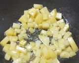 अंकुरित छोलिया(हरे चने) और आलू की सूखी सब्जी रेसिपी चरण 2 फोटो