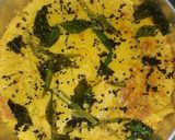 A picture of step 4 of Baked Dhokla.