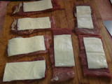 Brochetas de solomillo de cerdo con queso rebozado