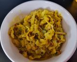 A picture of step 3 of Cabbage sambharo (stir fry).