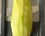 A picture of step 1 of Plastic Pepe Chutney (Raw Papaya Chutney).