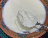 A picture of step 1 of Mint sweet lassi.