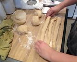 A picture of step 4 of Challah Bread.