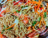 Gambar langkah 4 resipi Kerabu Maggi Thai.