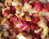 Lecsó virslivel recept fázis 6 fotója