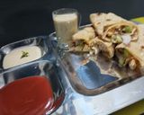 A picture of step 7 of Chicken Paratha Rolls.