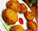 A picture of step 3 of Bottlegourd fritters.