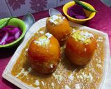 A picture of step 14 of Bharva Tamatar.