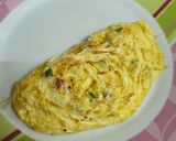 Gambar langkah 4 resipi Omelette.