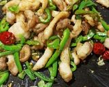 A picture of step 8 of Chicken dry chilli.