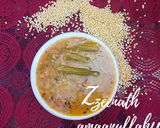 A picture of step 2 of Khatti Moong Dal with Drumsticks.